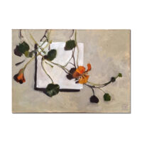 stilleven oostindische kers – kunstwerk van rixt art | creatieve kunst soest (regio Utrecht, workshops bilthoven)