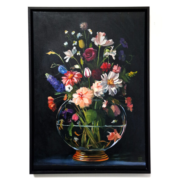 olieverf schilderij bloemenboeket – kunstwerk van rixt art | creatieve kunst soest (regio Utrecht, workshops bilthoven)