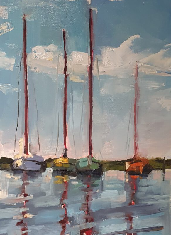Boten schilderij op maat | olieverfschilderij