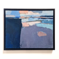 Compositie blauw roze II